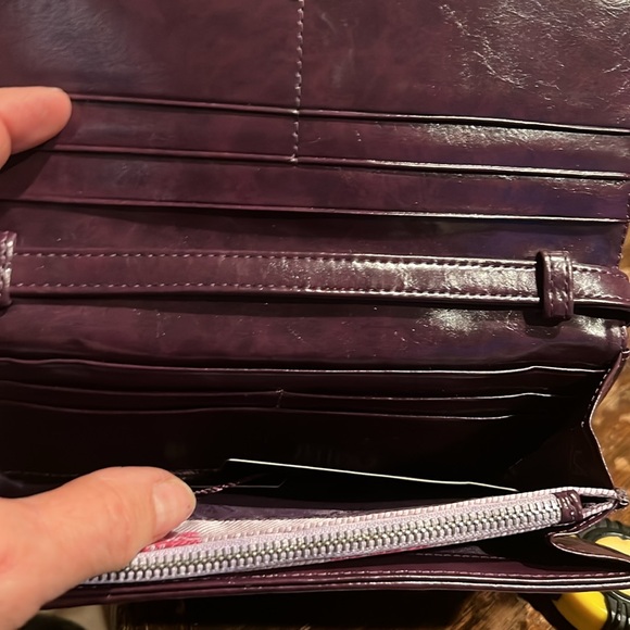 NIB with tags. Lancaster Women’s Crossbody wallet/clutch. Leather with fabric - Picture 8 of 8